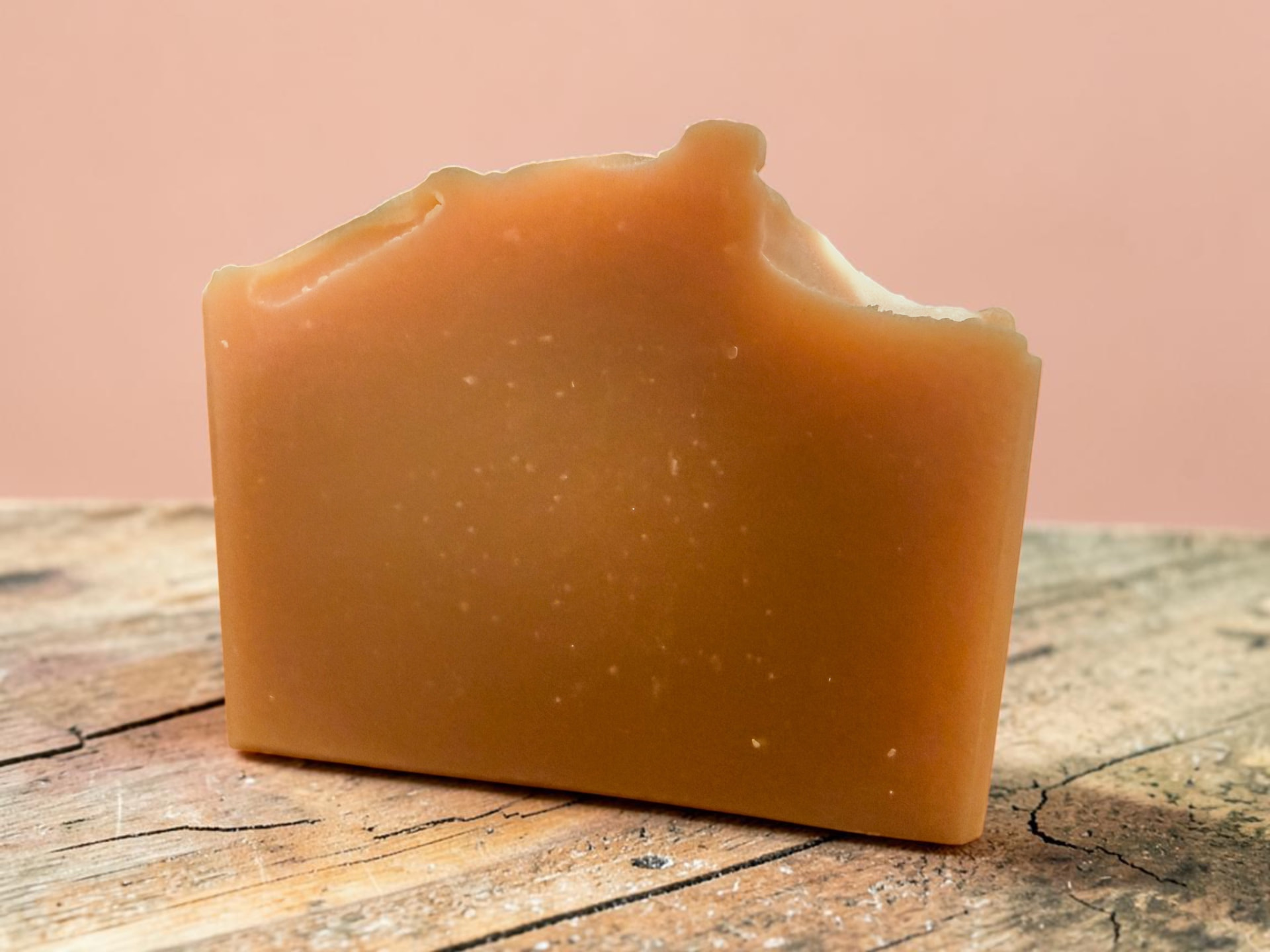 Gilded Mandarin Soap, a bright citrus handmade bar with mandarin and bergamot zest